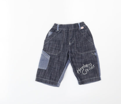 Mothercare Boys Blue   Cargo Jeans Size 3-6 Months