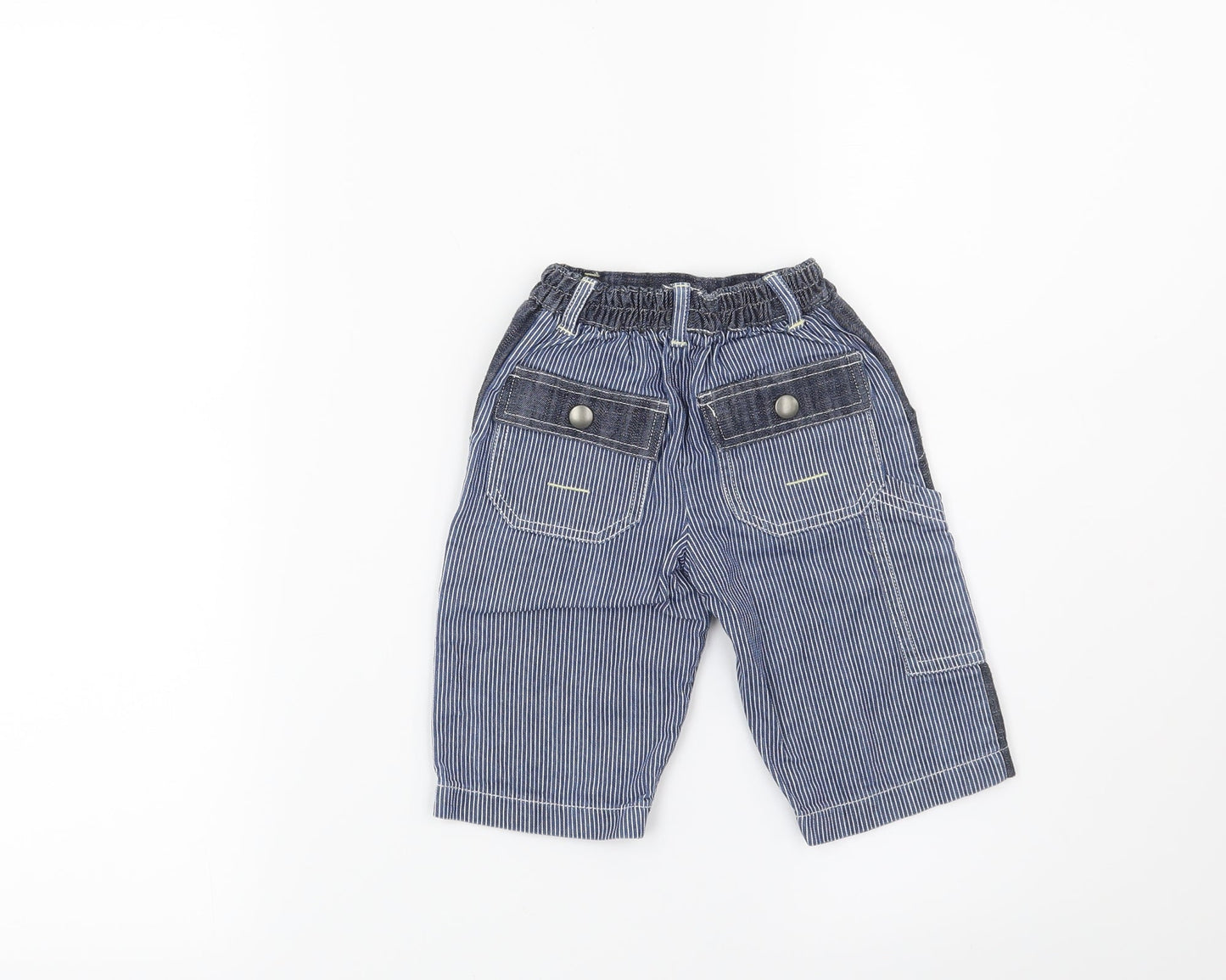 Mothercare Boys Blue   Cargo Jeans Size 3-6 Months
