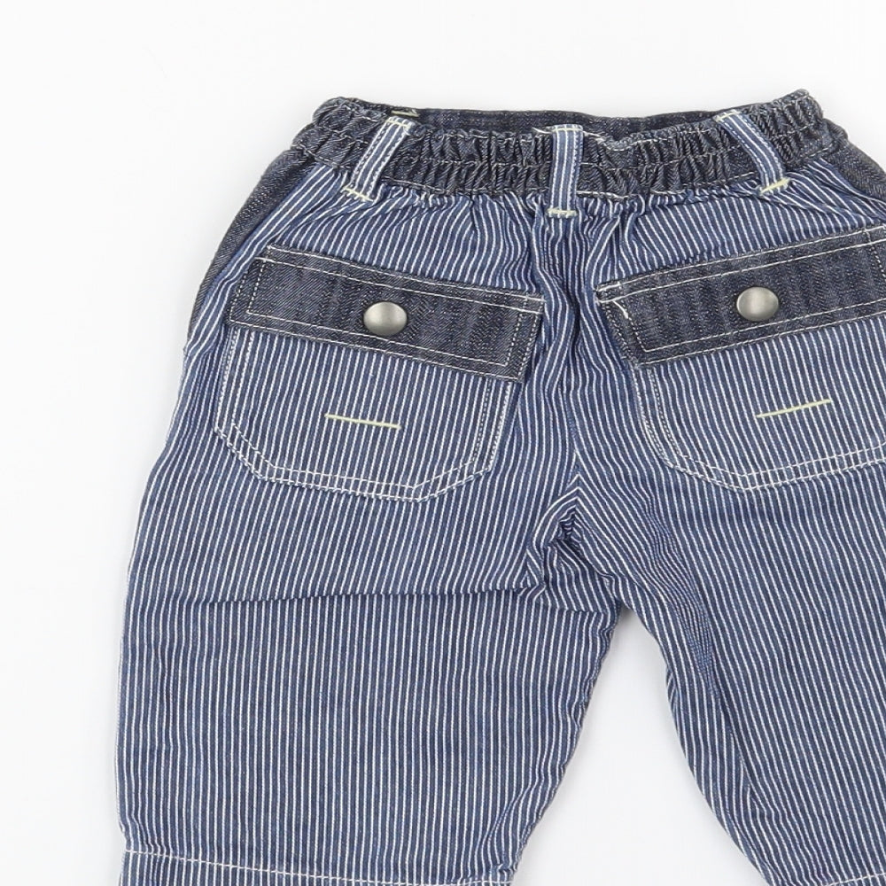 Mothercare Boys Blue   Cargo Jeans Size 3-6 Months