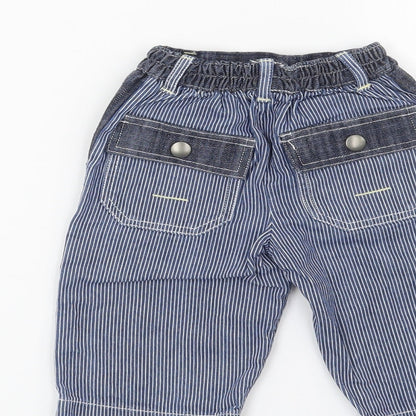 Mothercare Boys Blue   Cargo Jeans Size 3-6 Months