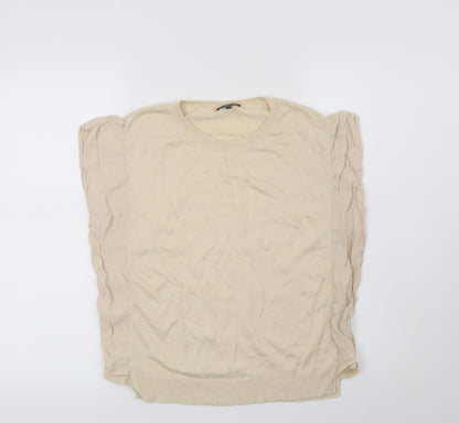 Warehouse Womens Beige   Pullover Jumper Size 8