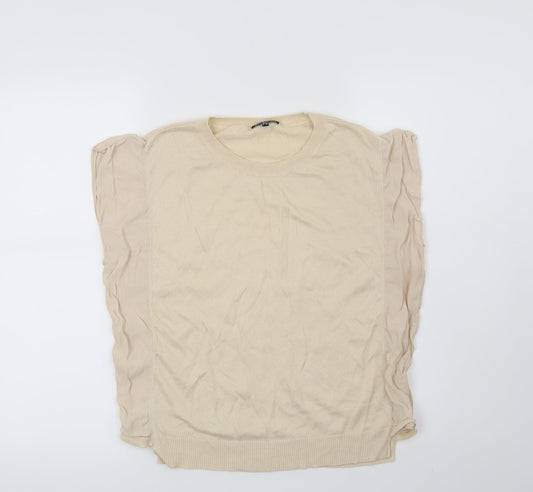 Warehouse Womens Beige   Pullover Jumper Size 8