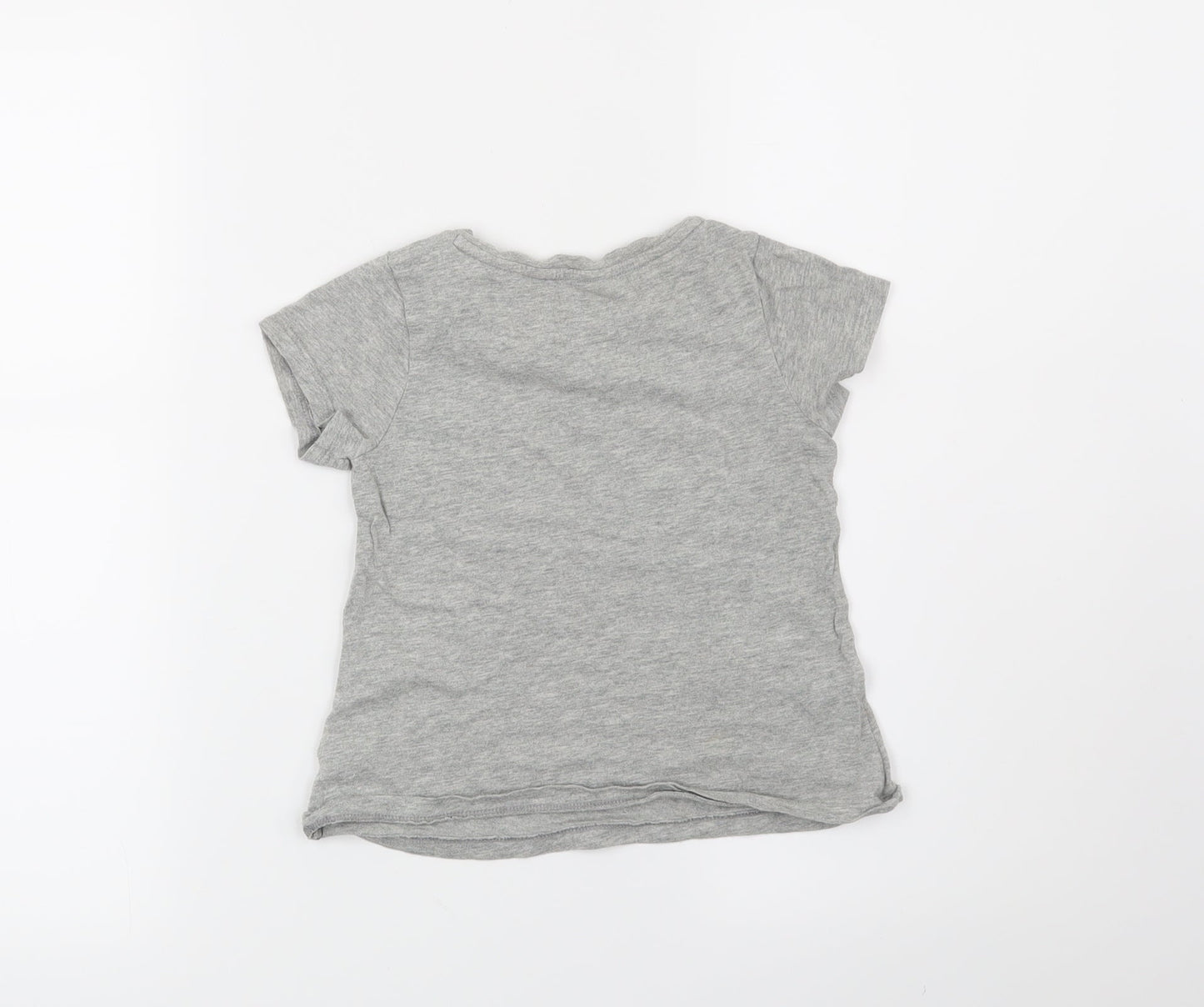 Gap Girls Grey   Basic T-Shirt Size 4 Years  - Made of Star Dust and Magic