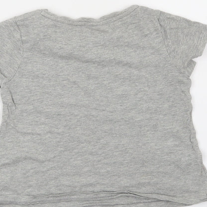 Gap Girls Grey   Basic T-Shirt Size 4 Years  - Made of Star Dust and Magic