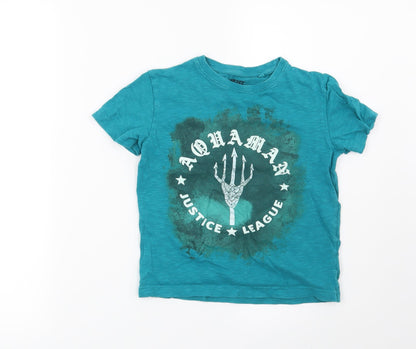 NEXT Boys Blue   Basic T-Shirt Size 6 Years  - Justice League