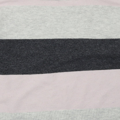 H&M Womens Grey Striped  Pullover Jumper Size M