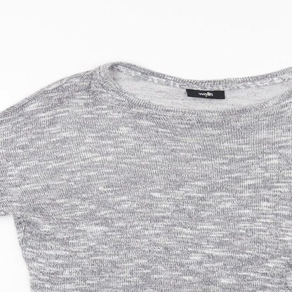 Wallis Womens Grey   Pullover Jumper Size S