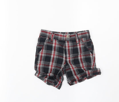 Joseph Abboud Boys Black Check  Bermuda Shorts Size 2 Years