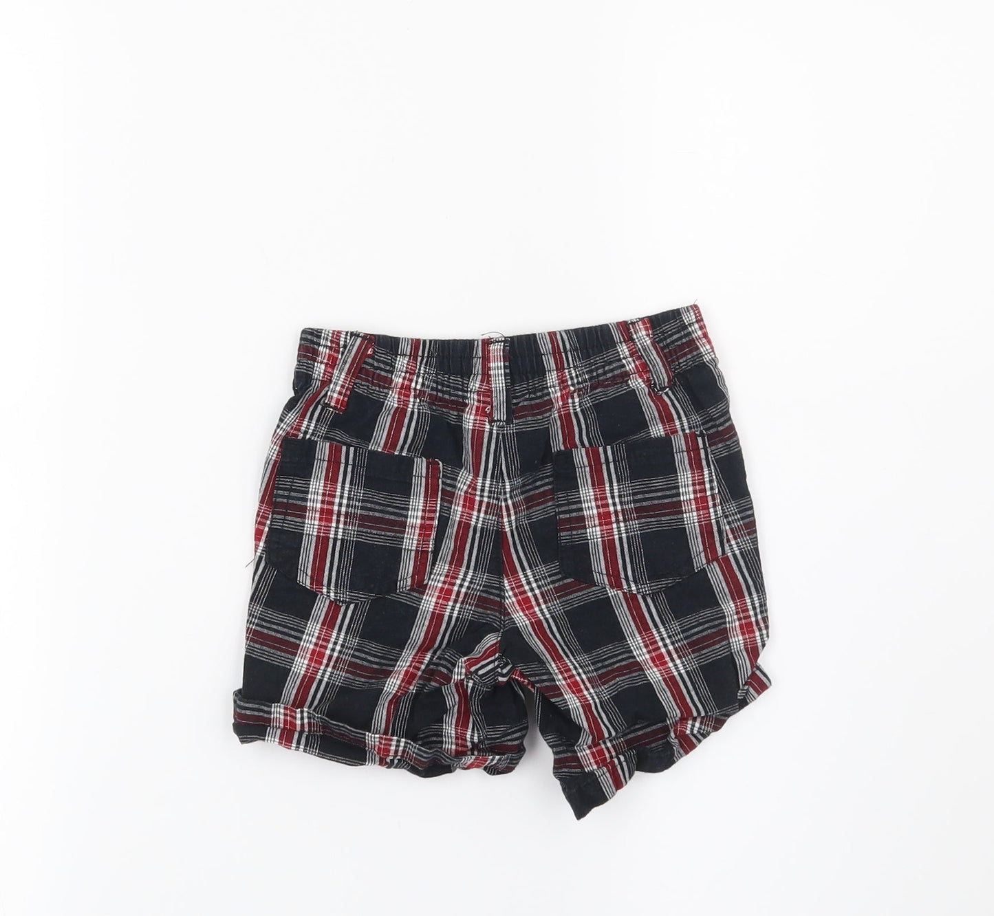 Joseph Abboud Boys Black Check  Bermuda Shorts Size 2 Years