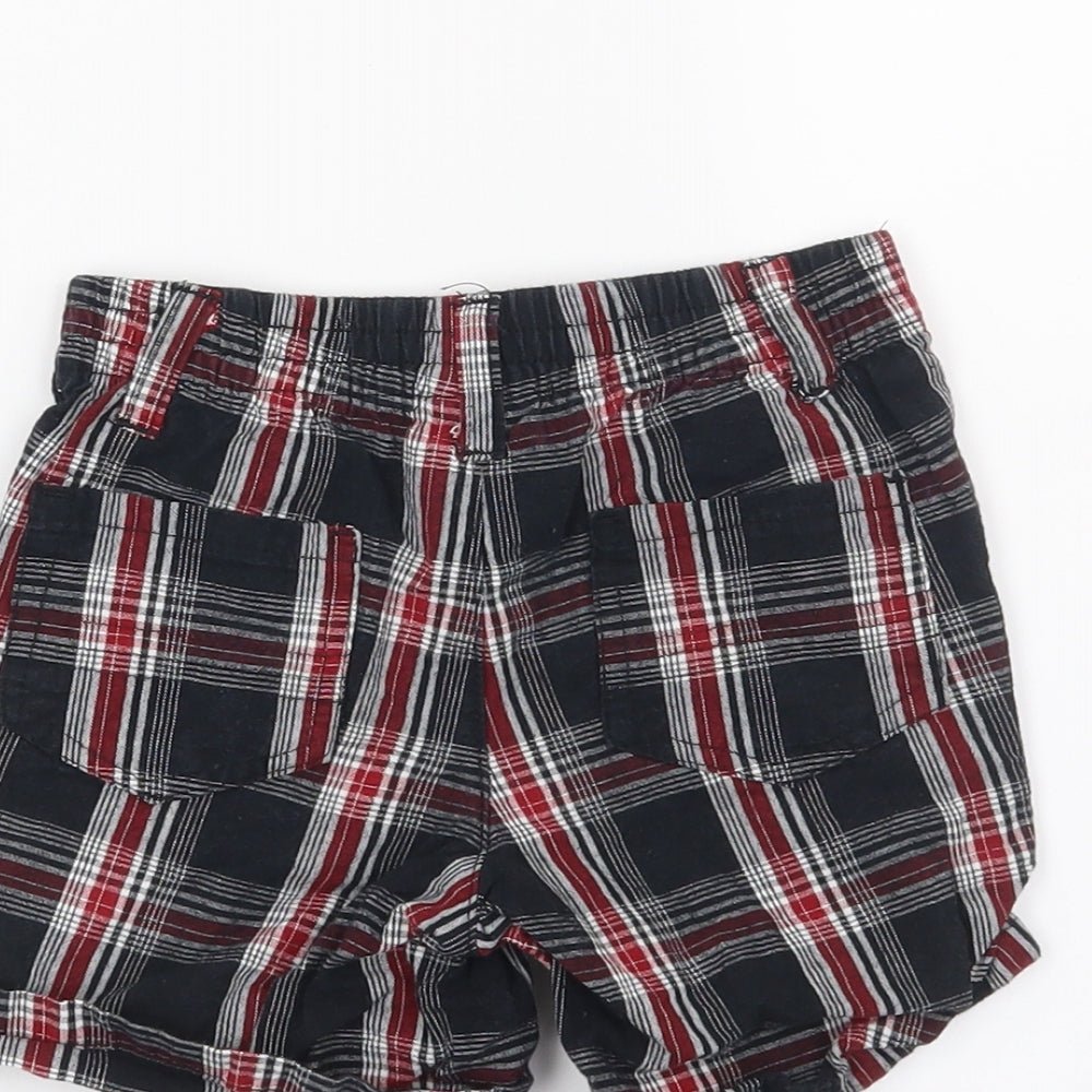 Joseph Abboud Boys Black Check  Bermuda Shorts Size 2 Years
