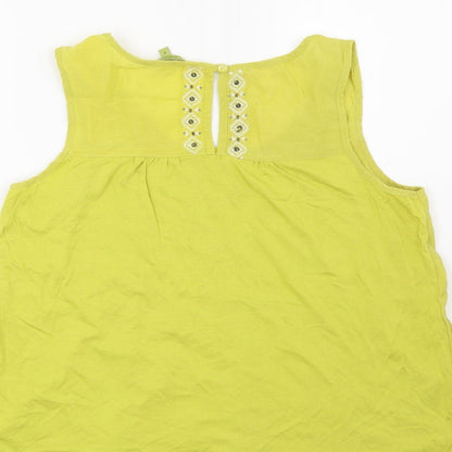 NEXT Womens Green Geometric  Basic Blouse Size 12