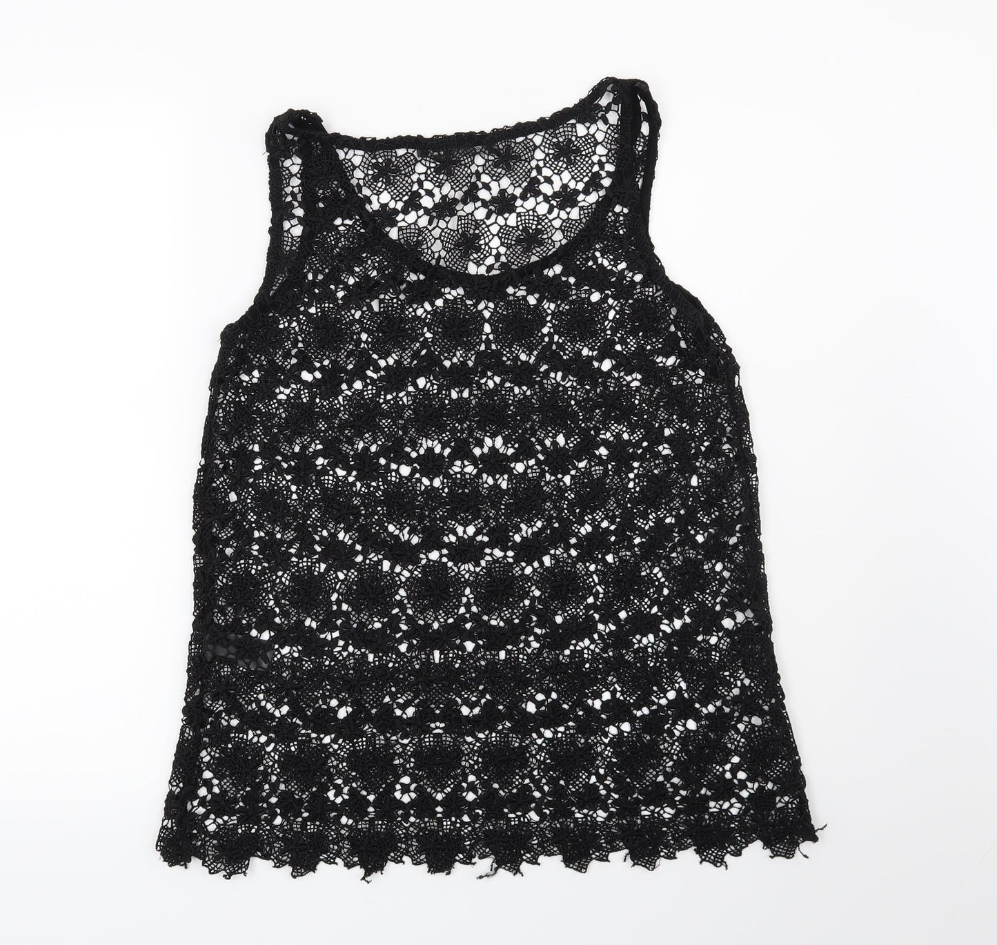 Womens UK Size 8 NEXT Black Basic Blouse