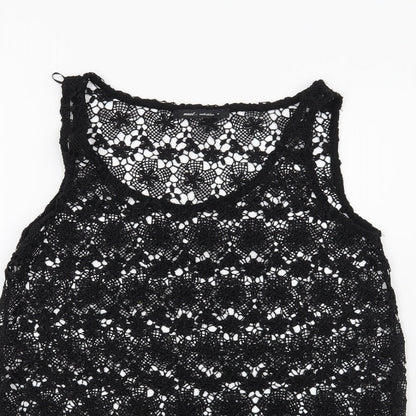 Womens UK Size 8 NEXT Black Basic Blouse