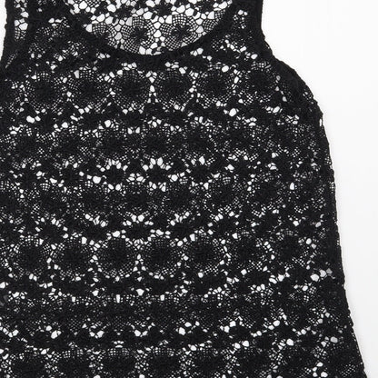 Womens UK Size 8 NEXT Black Basic Blouse