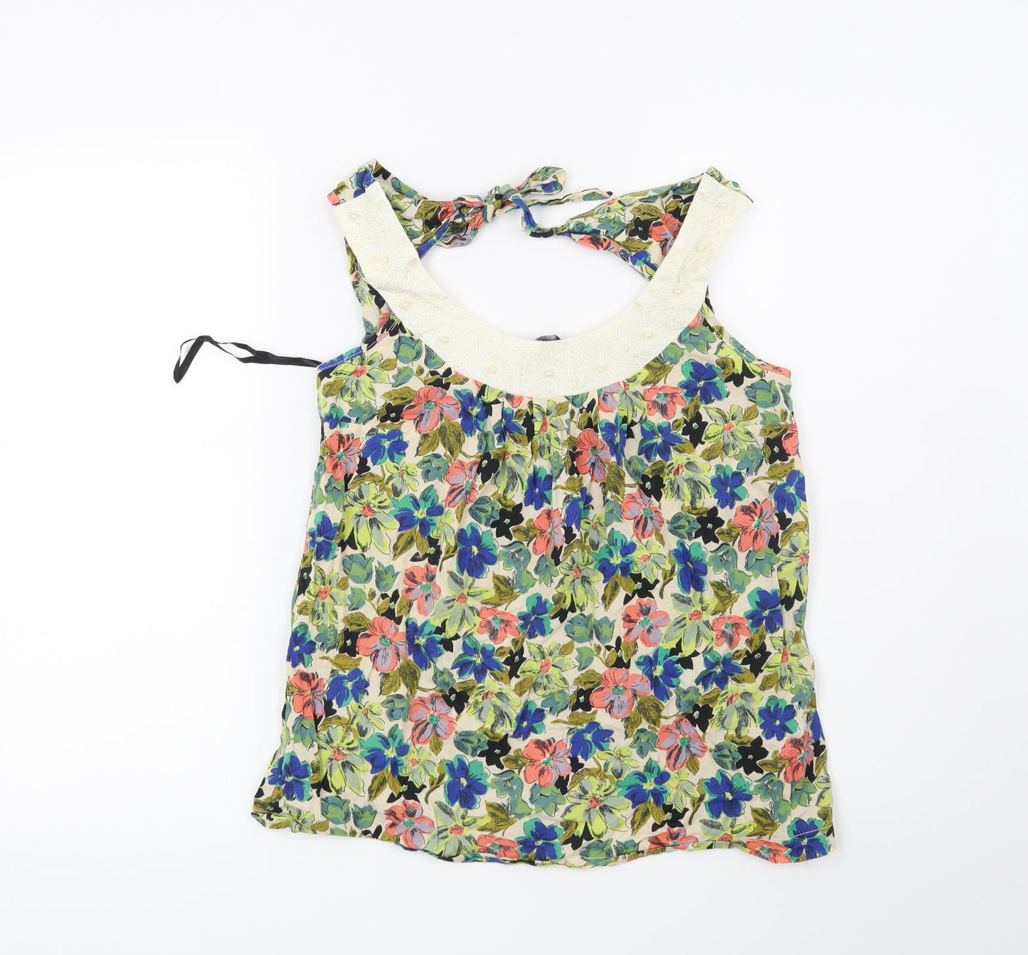 Womens UK Size 8 Dorothy Perkins Green Basic Blouse