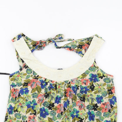 Womens UK Size 8 Dorothy Perkins Green Basic Blouse