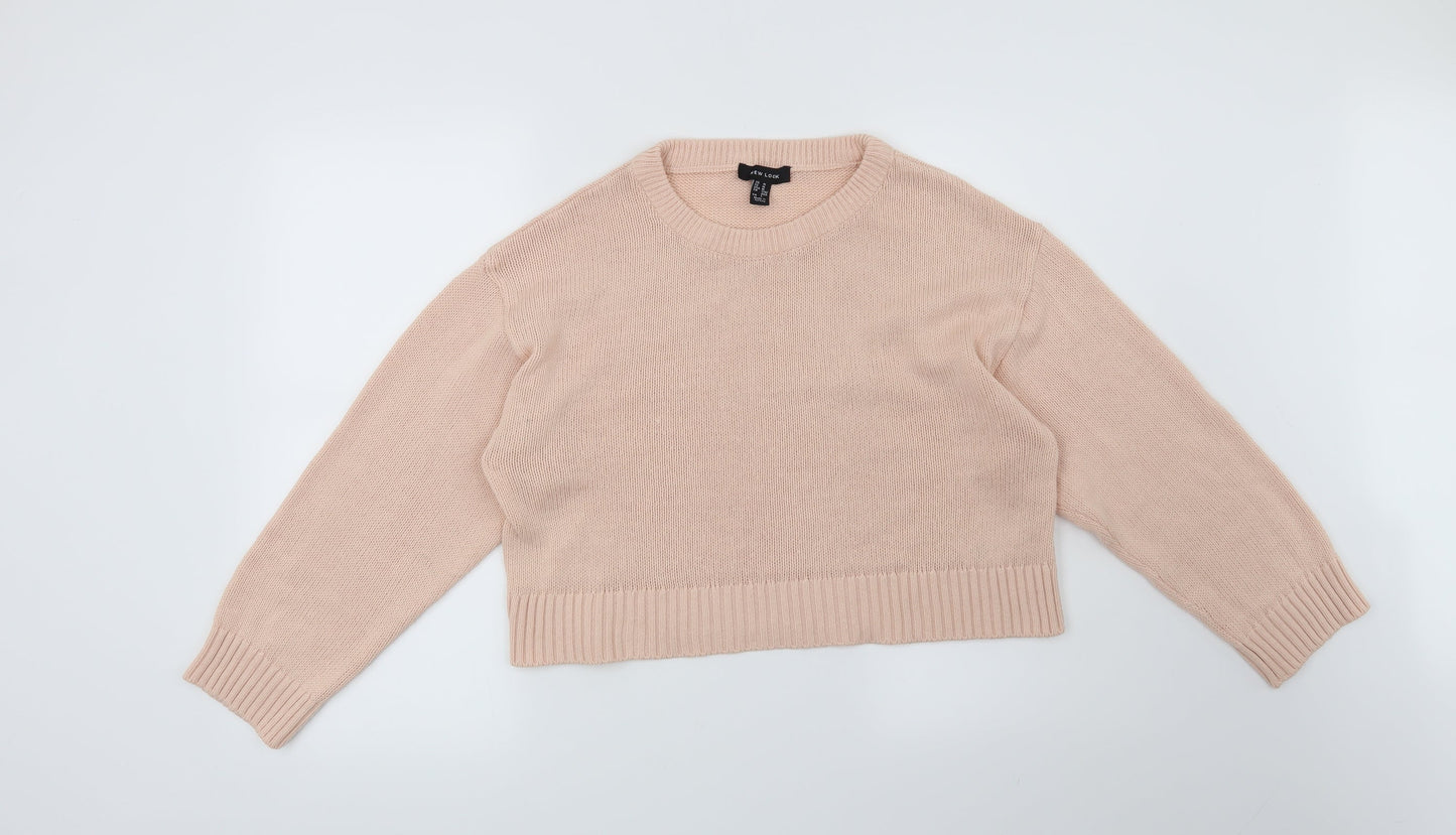 New Look Womens Pink   Pullover Jumper Size M