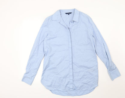 Womens UK Size 12 NEXT Blue Basic Button-Up