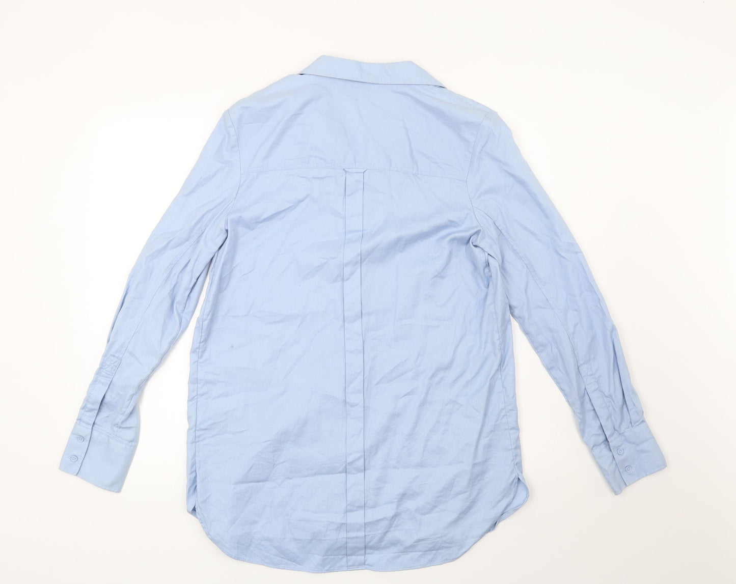 Womens UK Size 12 NEXT Blue Basic Button-Up