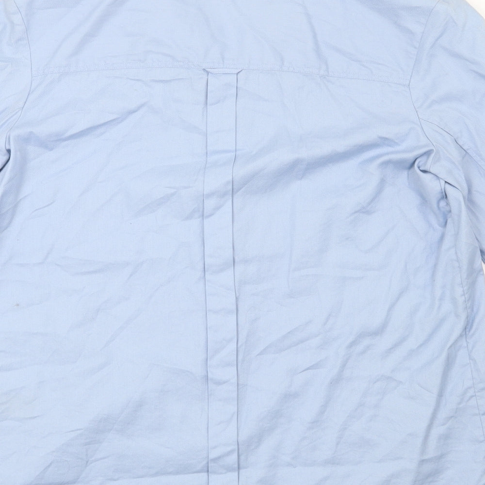 Womens UK Size 12 NEXT Blue Basic Button-Up