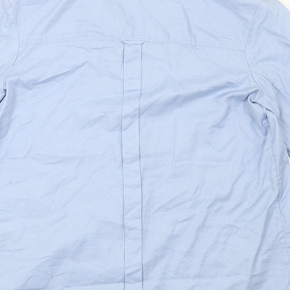 Womens UK Size 12 NEXT Blue Basic Button-Up