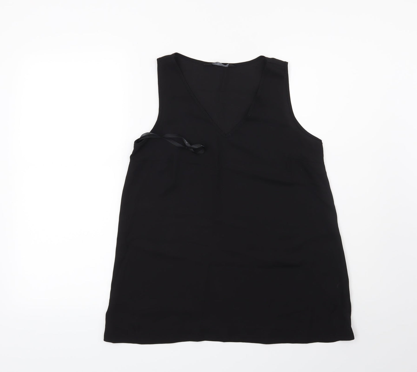 Womens UK Size 8 Dorothy Perkins Black Basic Blouse
