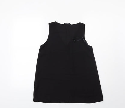 Womens UK Size 8 Dorothy Perkins Black Basic Blouse