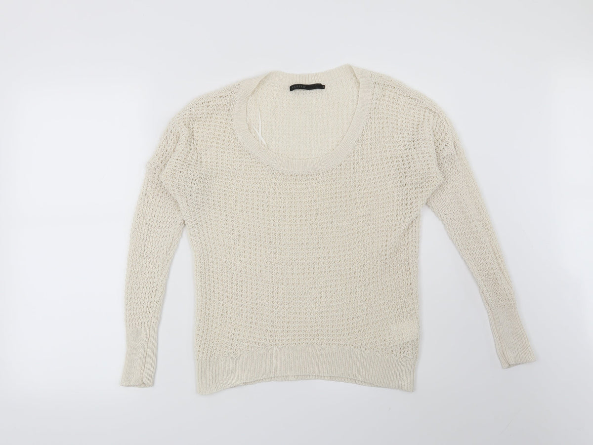 Crafted Womens Beige   Pullover Jumper Size 10