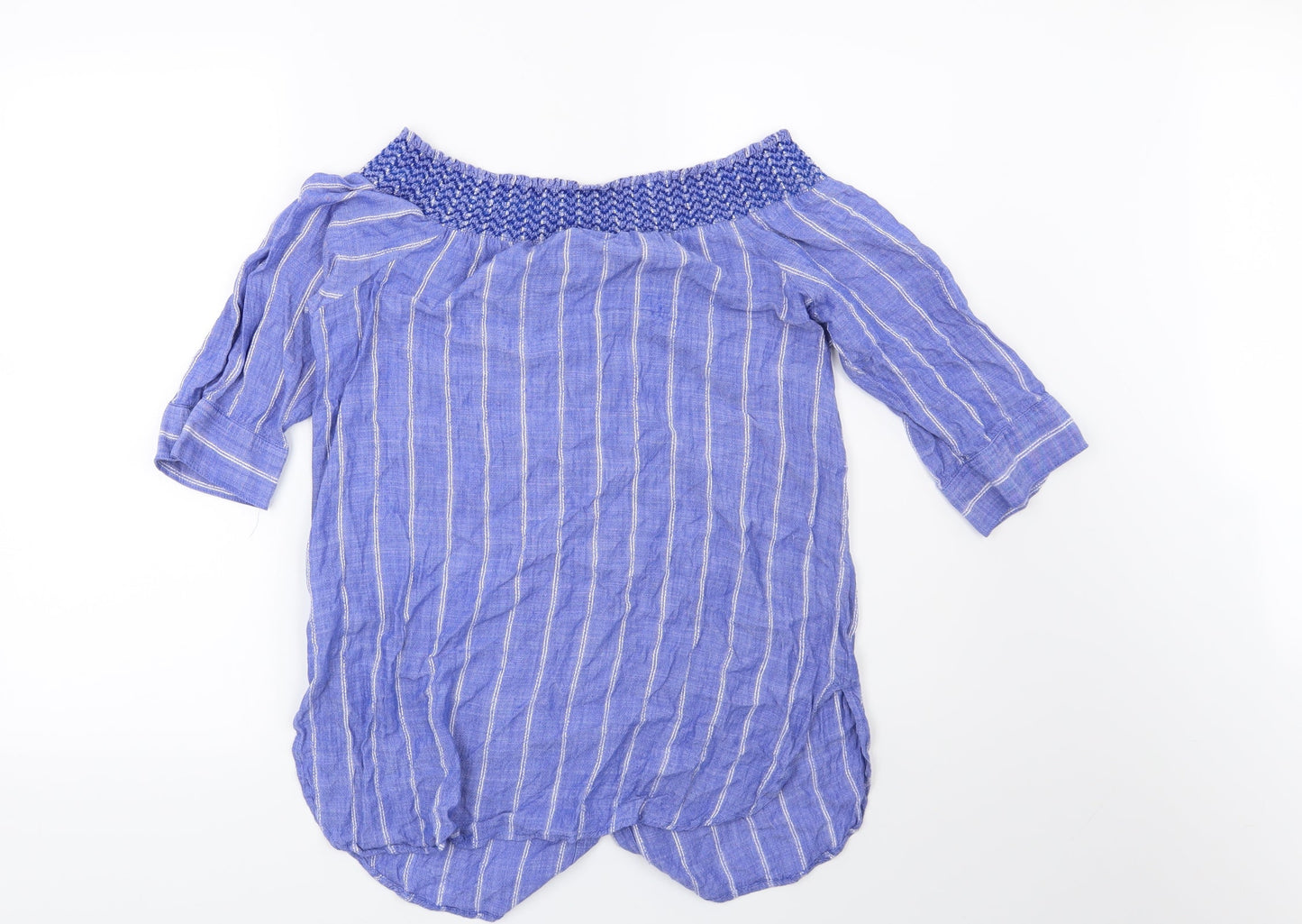 Womens UK Size 12 NEXT Blue Basic Blouse