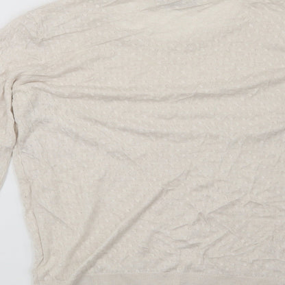 H&M Womens Beige   Pullover Jumper Size M