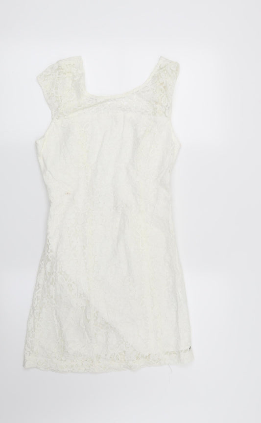 Hollister Womens White Floral  Sheath  Size XS
