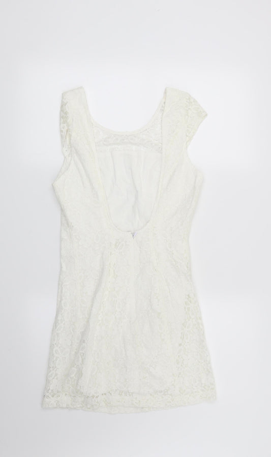 Hollister Womens White Floral  Sheath  Size XS