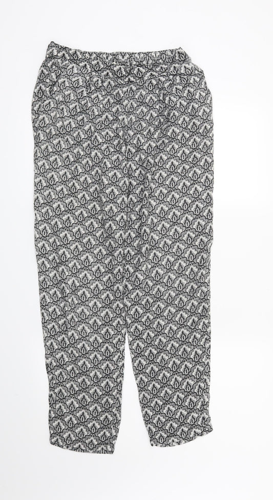 Womens UK Size 6 H&M Regular Fit  Black Trousers