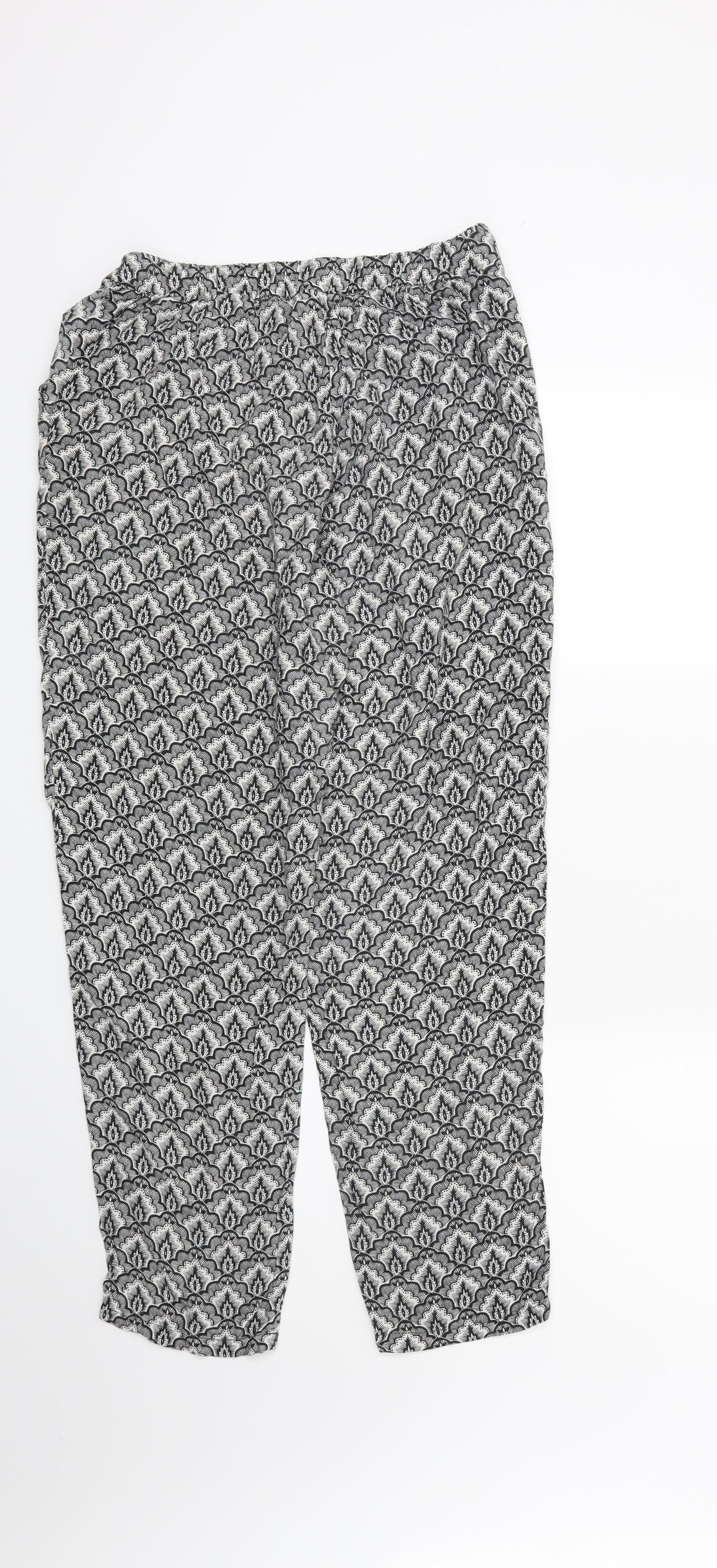 Womens UK Size 6 H&M Regular Fit  Black Trousers