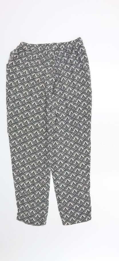 Womens UK Size 6 H&M Regular Fit  Black Trousers