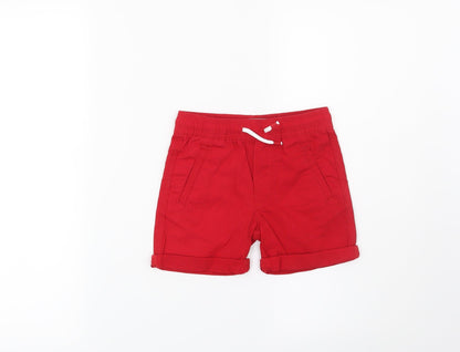 DENIM CO Boys Red   Chino Shorts Size 2-3 Years