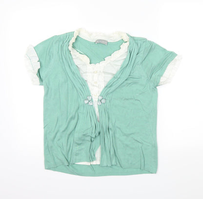 Marks & Spencer Womens Green   Tunic Jumper Size 14