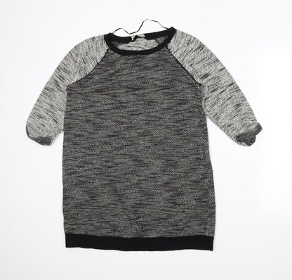 Pull&Bear Womens Black   Tunic Jumper Size S