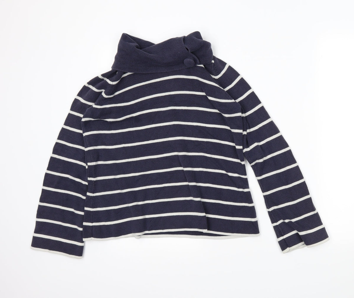 Garfield & Marks Womens Blue Striped  Pullover Jumper Size 14
