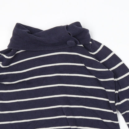 Garfield & Marks Womens Blue Striped  Pullover Jumper Size 14