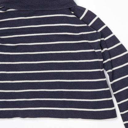 Garfield & Marks Womens Blue Striped  Pullover Jumper Size 14