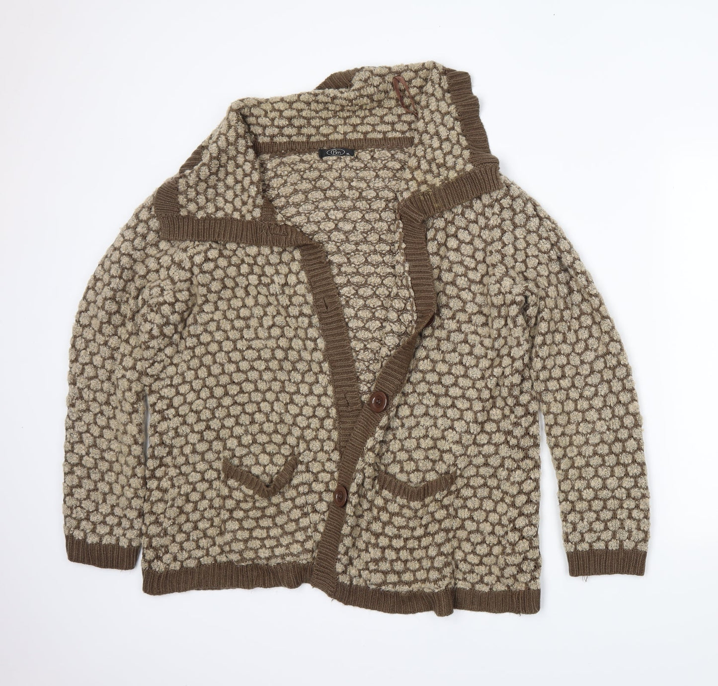 BM Womens Brown   Cardigan Jumper Size XL