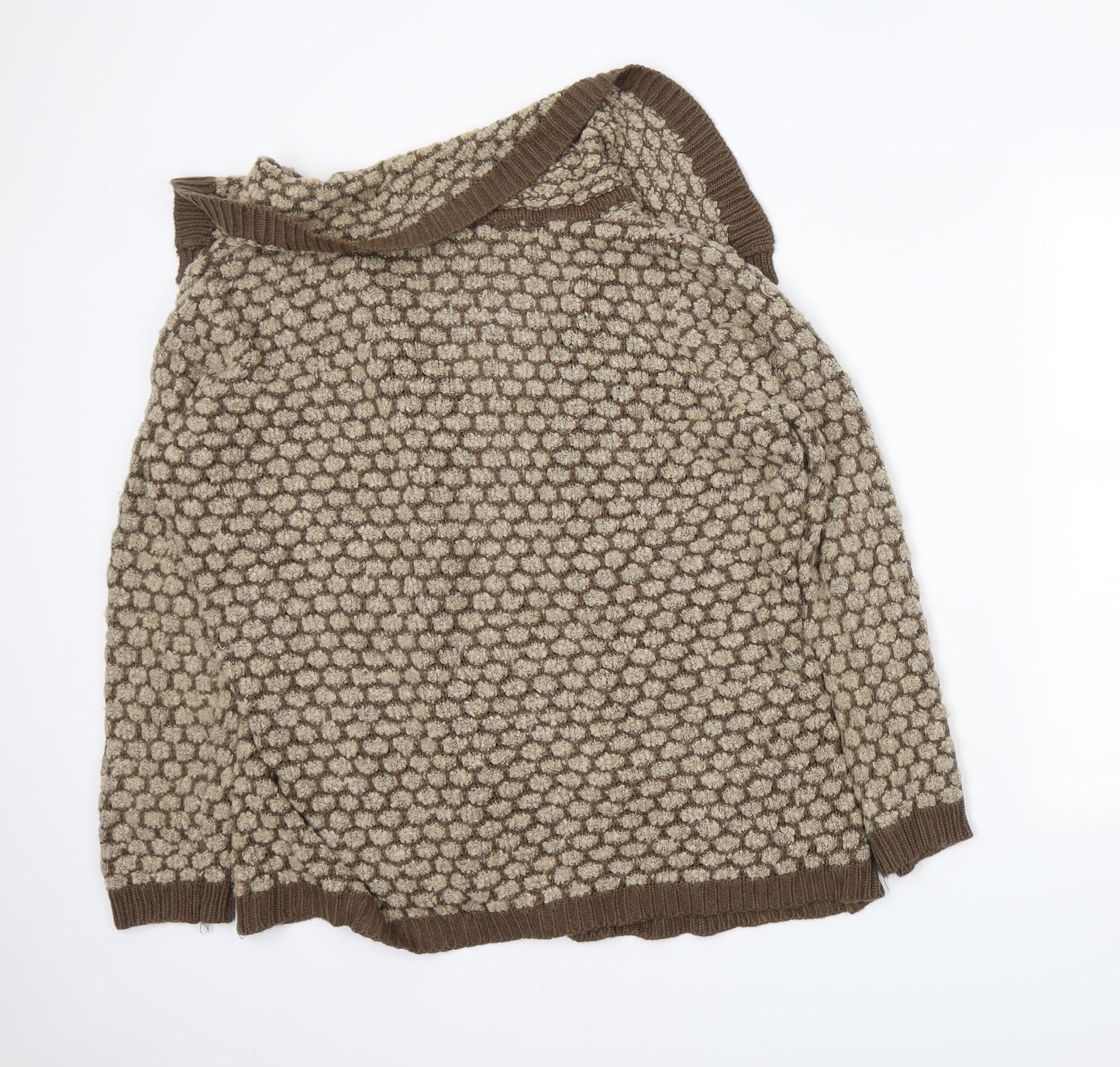 BM Womens Brown   Cardigan Jumper Size XL