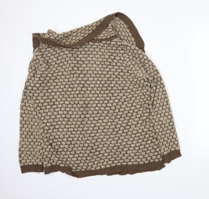 BM Womens Brown   Cardigan Jumper Size XL
