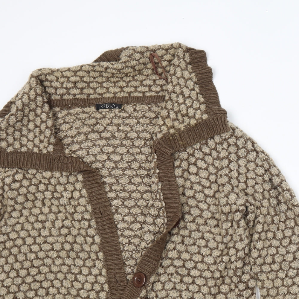 BM Womens Brown   Cardigan Jumper Size XL