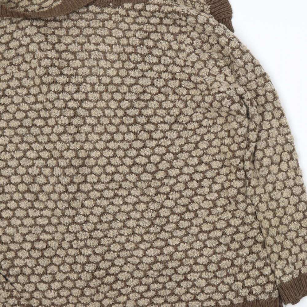 BM Womens Brown   Cardigan Jumper Size XL