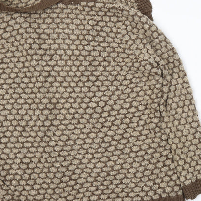 BM Womens Brown   Cardigan Jumper Size XL