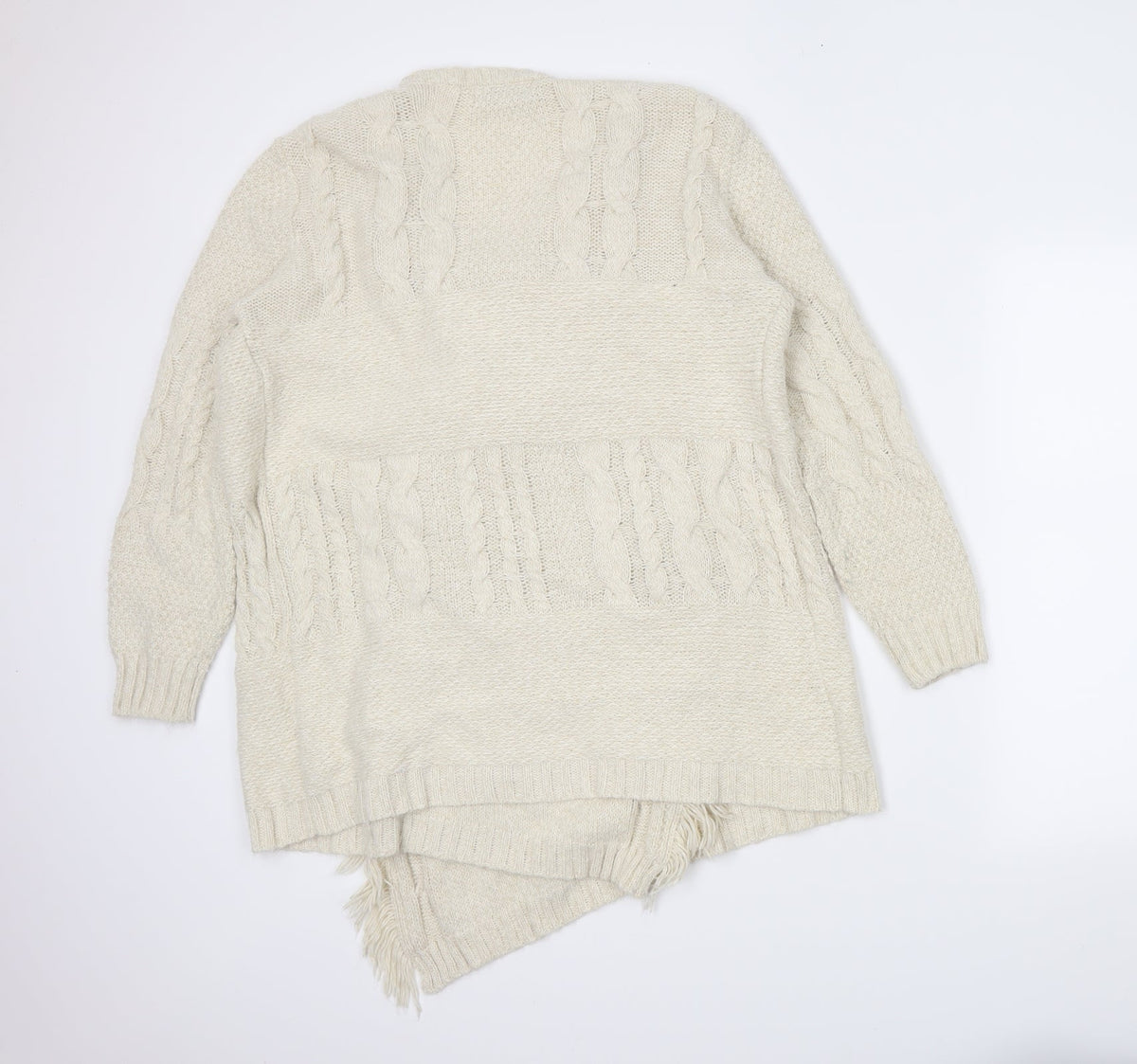 Next Womens Beige   Wrap Jumper Size M