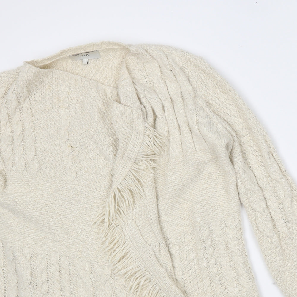 Next Womens Beige   Wrap Jumper Size M