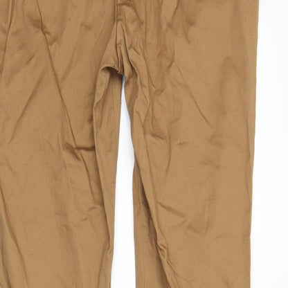 Womens UK Size 14 Dorothy Perkins Regular Fit  Brown Trousers